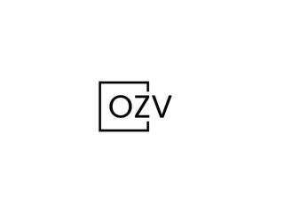 OZV letter initial logo design vector illustration