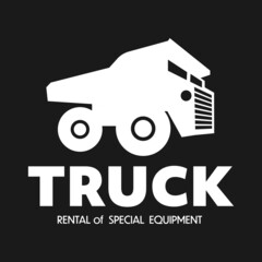 white logo for a special equipment rental company