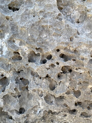 Vesicular texture: a volcanic rock texture characterized by a rock being pitted with many cavities at its surface.