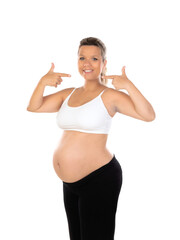 Image of pregnant woman showing her belly