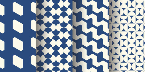 Abstract geometric pattern collection