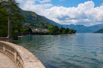 Obraz premium Lake Como with amazing view on Bellagio, Lombardy, italy, Europe