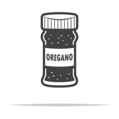 Oregano bottle icon transparent vector isolated