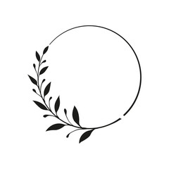 Set of black laurels frames branches. Vintage laurel wreaths collection. Hand drawn vector laurel leaves decorative elements. Leaves, swirls, ornate, award, icon. Vector illustration. 
