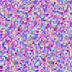 Abstract fashion polka dots background. White seamless pattern with rainbow gradient circles. Template design for invitation, poster, card, flyer, banner, textile, fabric