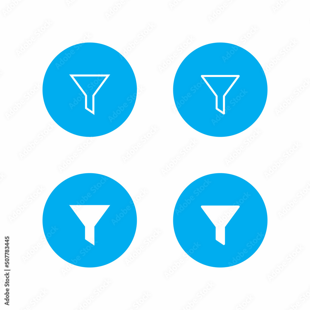 Poster filter icon vector in flat style for web or mobile app