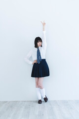 制服を着た女子高生