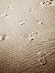 footprint in sand
