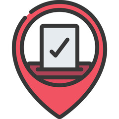 Polling Station Location Icon