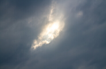 Blue and white cloud background