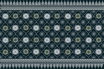 Seamless ethnic geometric pattern. Designed for backgrounds, carpets, wallpaper, clothing, batik, fabrics and coloring books.
