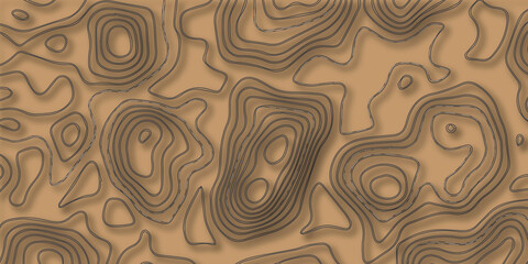 Topographic map background concept. Vector abstract illustration. Geography concept. The stylized height of the topographic map contour in lines and contours on background.