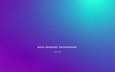 Mesh gradient of blue color from light one to dark with white text written in middle. Abstract full frame background for poster, banner, website or template.