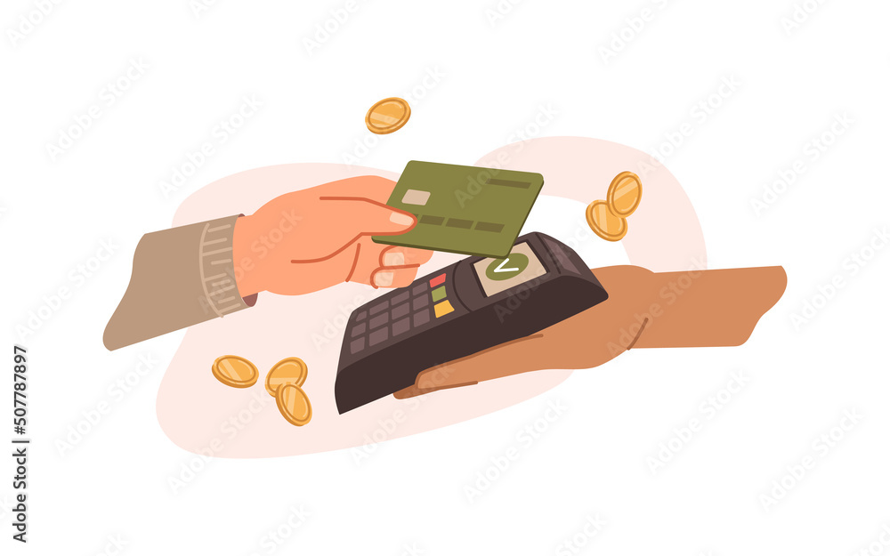 Aufkleber nfc electronic online transaction and payment with wireless system and banking. isolated credit card