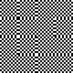 Modern abstract geometric contemporary vector seamless pattern with simple elements and shapes. Graphic black and white minimalist background.