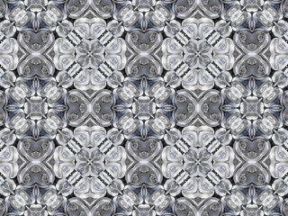 Kaleidoscopic background made from image of beer cans