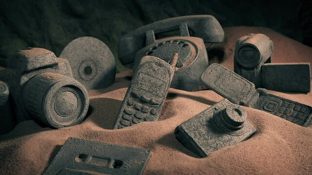 Old Technology Concept - Fossilized Tech Items