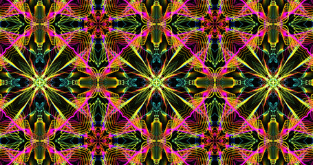 Abstract, futuristic and colorful pattern