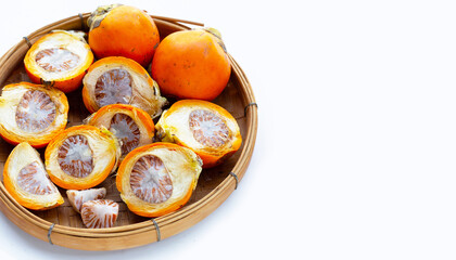 Betel nut in bamboo basket