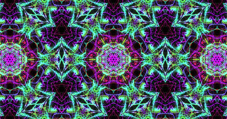 Abstract, futuristic and colorful pattern