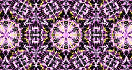 Abstract, futuristic and colorful pattern