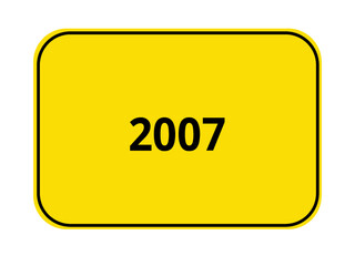 Ortseingangsschild mit Jahreszahl - 2007