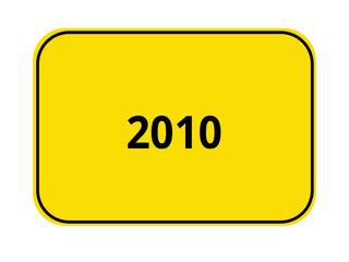 Ortseingangsschild mit Jahreszahl - 2010