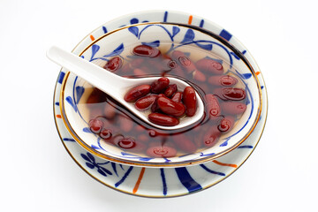 Sweet boiled red beans, Delicious dessert