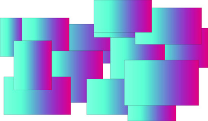 Abstract illustration of blue and purple color square