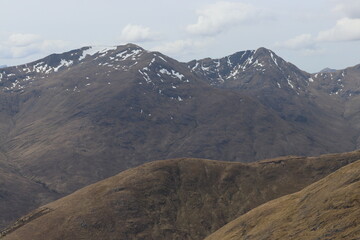 Fototapeta premium south glen shiel ridge scotland highlands munros