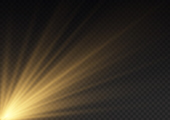 sunlight special lens flare light effect, sun rays