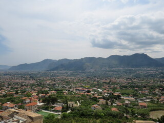 Fototapeta na wymiar panorama da Monreale, Palermo, Sicilia, Italia