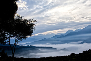 台湾の雲海　南投県武界の秘境 Sea clouds in Taiwan Nantou