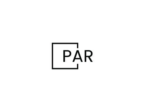 PAR letter initial logo design vector illustration