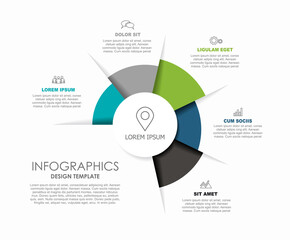 Infographic design template with place for your data. Vector illustration. - 507805037