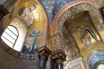 Fototapeta na wymiar byzantine church (martorana) in palermo in sicily (italy) 