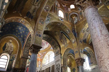 Fotobehang byzantine church (martorana) in palermo in sicily (italy)  © frdric