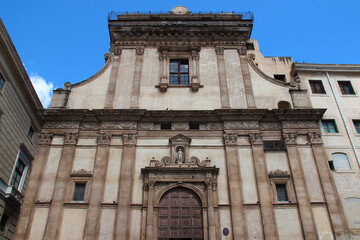 Obraz premium baroque church (st catherine) in palermo in sicily (italy) 