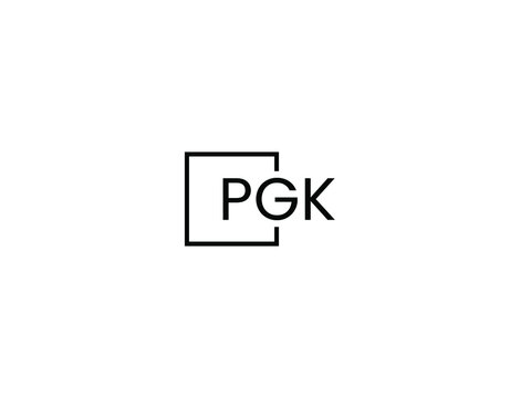 PGK Letter Initial Logo Design Vector Illustration