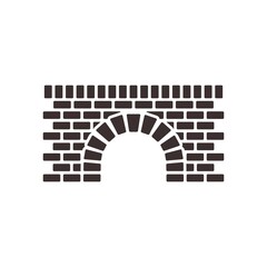 Waterway Bridge Brick , Canal Logo Simple Design