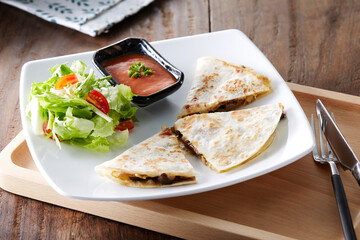 Closeup of beef pancakes 