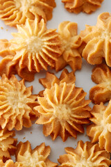 Closeup of baking cookies 