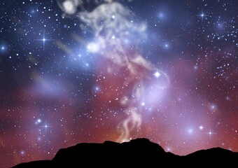 Image of outer space with beautiful stars