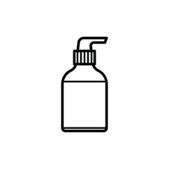 Shampoo bottle isolated icon design template