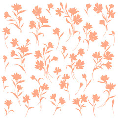 Beautiful flower illustration material collection,