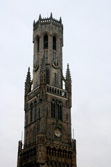 Fototapeta na wymiar The Belfort tower in Bruges, Belgium