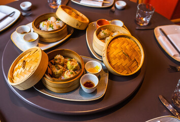 Obraz na płótnie Canvas Asian food lunch healthy restaurant