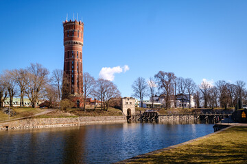 West Gate and Old Water Tower in the city of Kalmar © Vesna