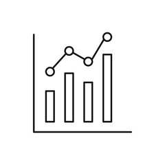 Obraz premium Graph vector for website symbol icon presentation