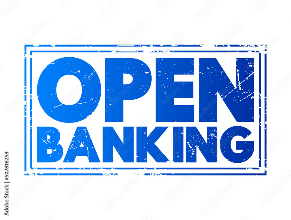 Poster open banking - financial technology that enable third-party developers to build applications and ser